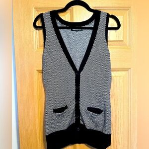 Chevron Knitted V Neck Vest